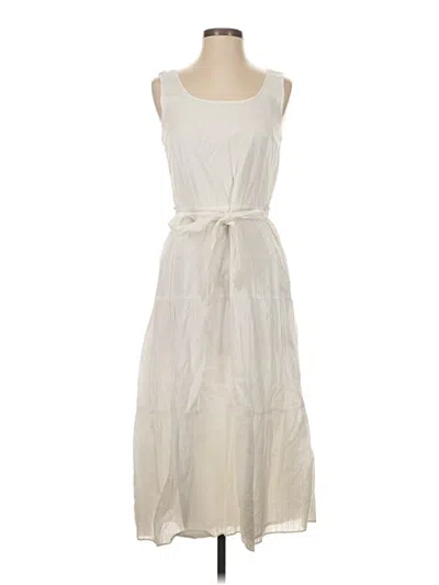 Pre-owned Talbots Casual Dress In White