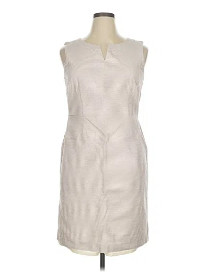 Pre-owned Talbots Casual Dress In White