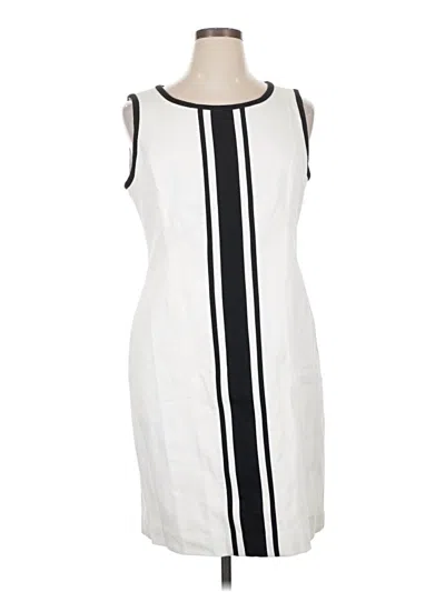 Pre-owned Talbots Casual Dress In White