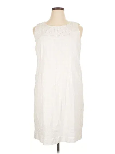 Pre-owned Talbots Casual Dress In White