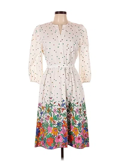 Pre-owned Talbots Casual Dress In White