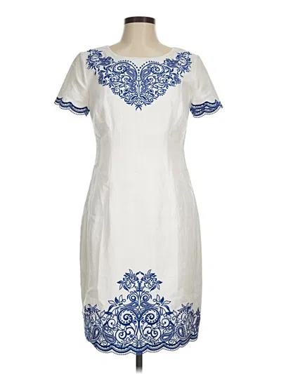 Pre-owned Talbots Casual Dress In White