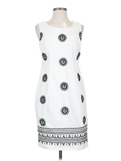 Pre-owned Talbots Casual Dress In White