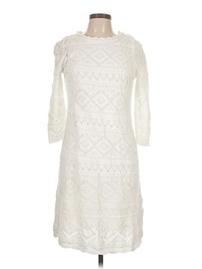 Pre-owned Talbots Casual Dress In White