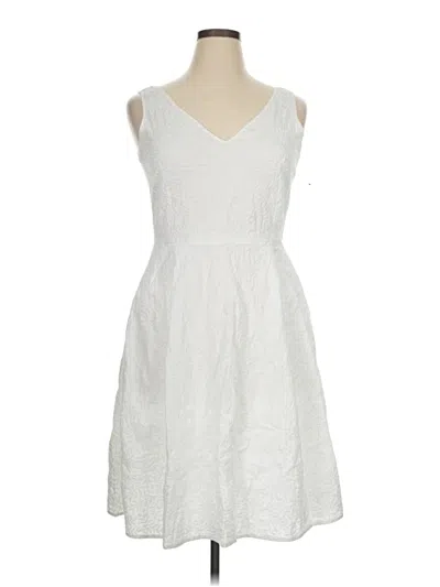 Pre-owned Talbots Casual Dress In White