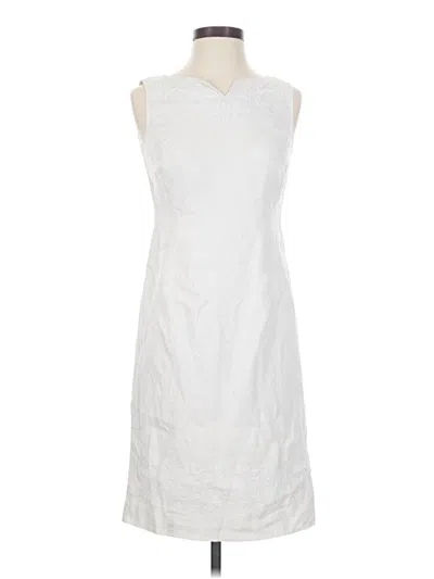Pre-owned Talbots Casual Dress In White