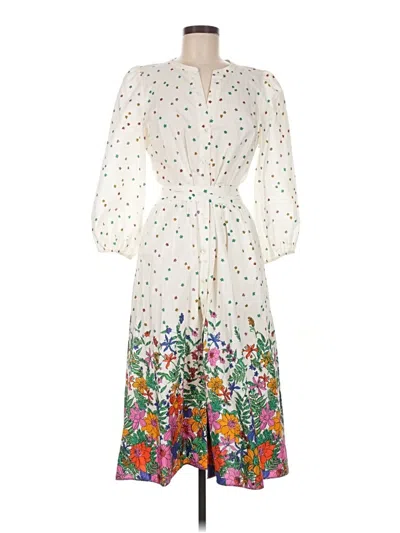 Pre-owned Talbots Casual Dress In White