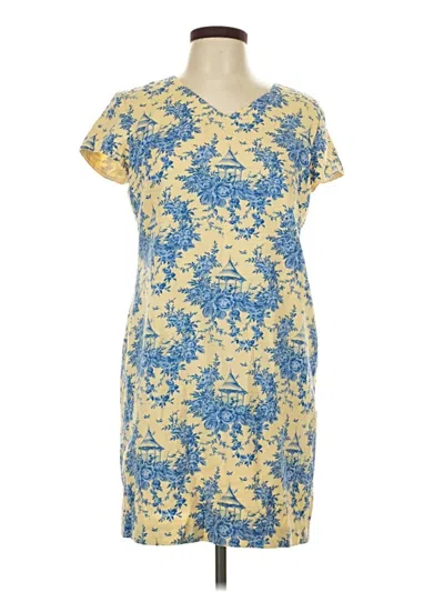 Pre-owned Talbots Casual Dress In Yellow
