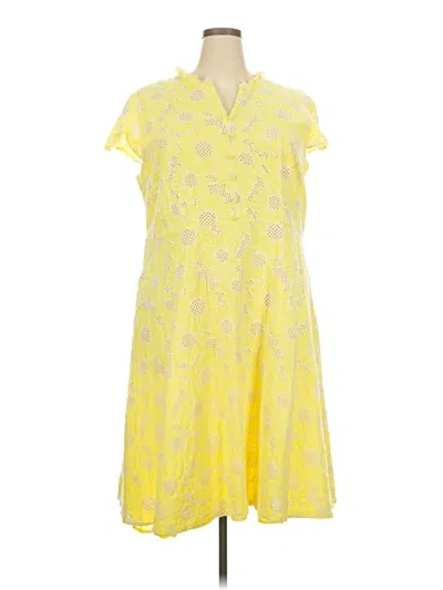 Pre-owned Talbots Casual Dress In Yellow