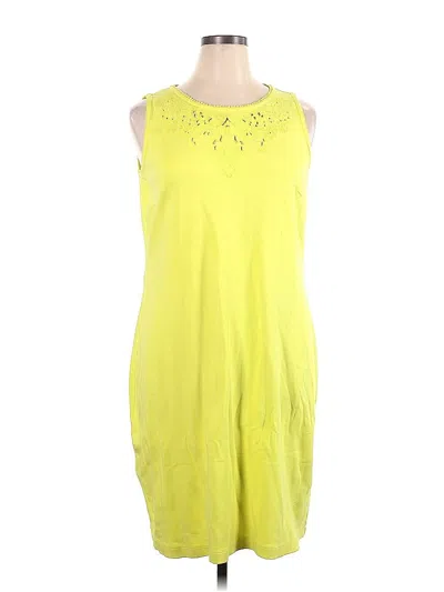 Pre-owned Talbots Casual Dress In Yellow