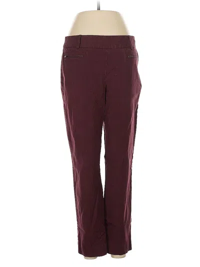 Pre-owned Talbots Casual Pants In Burgundy