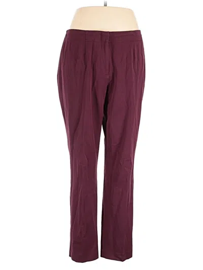Pre-owned Talbots Casual Pants In Burgundy