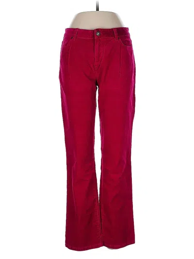 Pre-owned Talbots Casual Pants In Burgundy