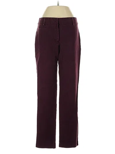Pre-owned Talbots Casual Pants In Burgundy