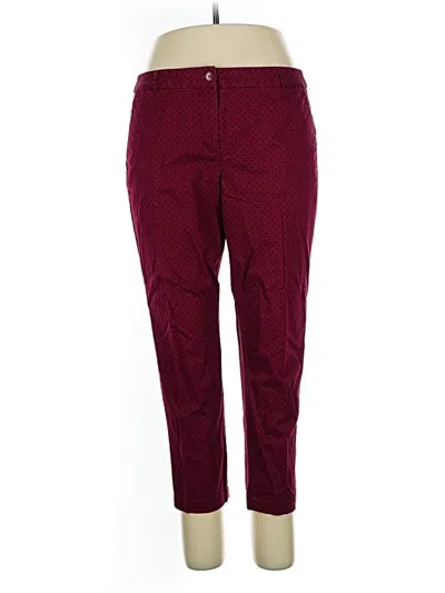 Pre-owned Talbots Casual Pants In Burgundy