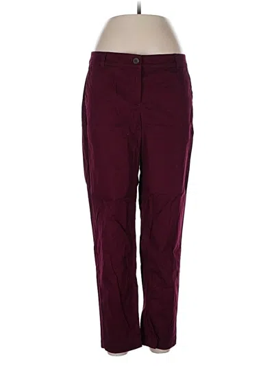 Pre-owned Talbots Casual Pants In Burgundy