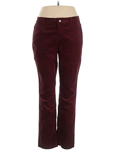 Pre-owned Talbots Casual Pants In Burgundy