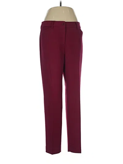 Pre-owned Talbots Casual Pants In Burgundy