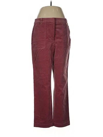 Pre-owned Talbots Casual Pants In Burgundy