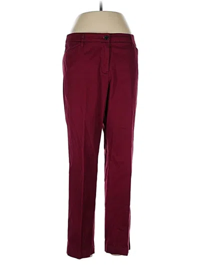 Pre-owned Talbots Casual Pants In Burgundy
