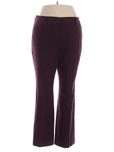 Pre-owned Talbots Casual Pants In Burgundy