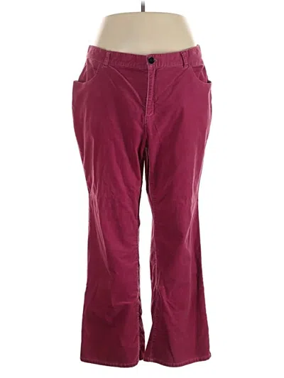 Pre-owned Talbots Casual Pants In Burgundy