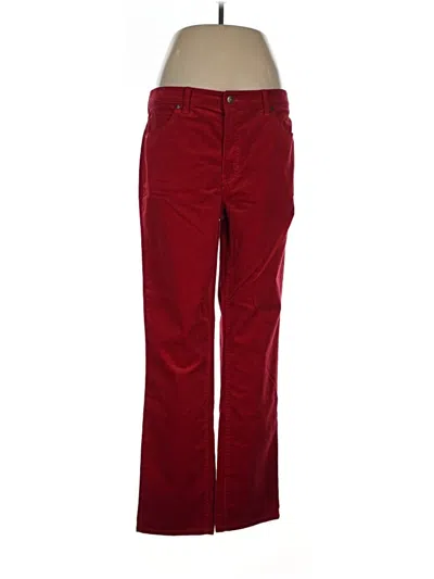 Pre-owned Talbots Casual Pants In Burgundy