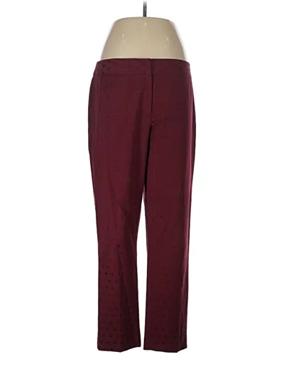 Pre-owned Talbots Casual Pants In Burgundy