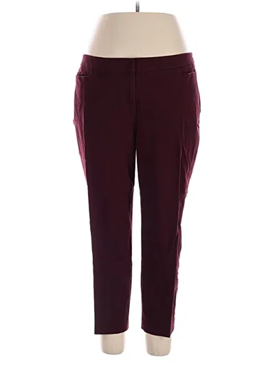 Pre-owned Talbots Casual Pants In Burgundy