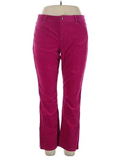 Pre-owned Talbots Casual Pants In Burgundy