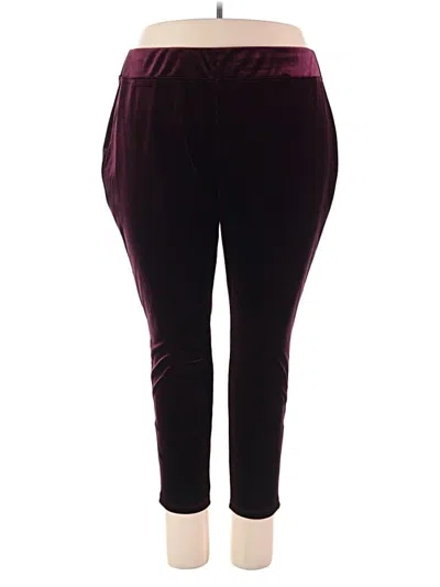Pre-owned Talbots Casual Pants In Burgundy