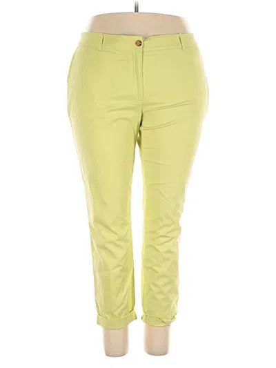 Pre-owned Talbots Casual Pants In Yellow