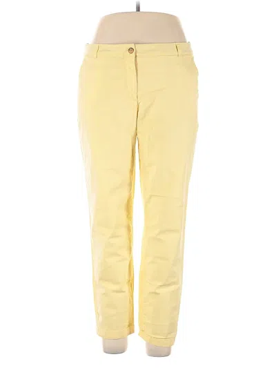 Pre-owned Talbots Casual Pants In Yellow