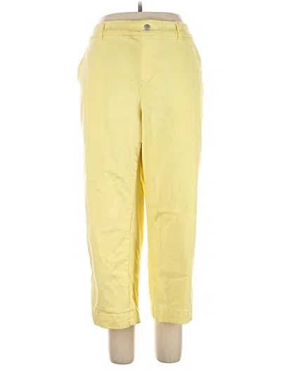 Pre-owned Talbots Casual Pants In Yellow