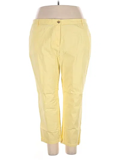 Pre-owned Talbots Casual Pants In Yellow