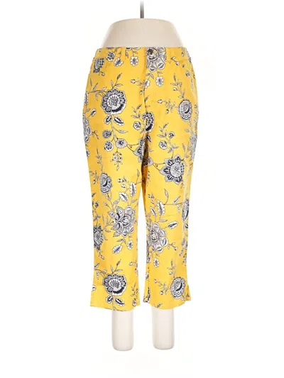 Pre-owned Talbots Casual Pants In Yellow