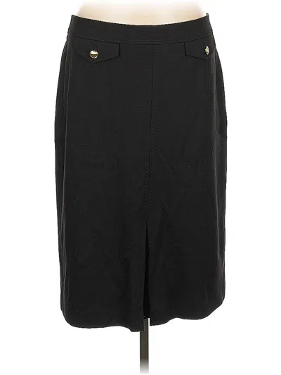 Pre-owned Talbots Casual Skirt In Black