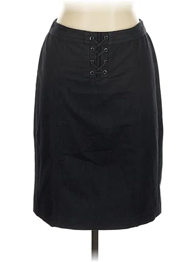 Pre-owned Talbots Casual Skirt In Black