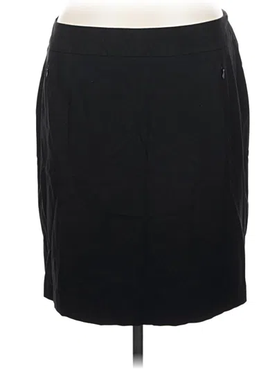 Pre-owned Talbots Casual Skirt In Black