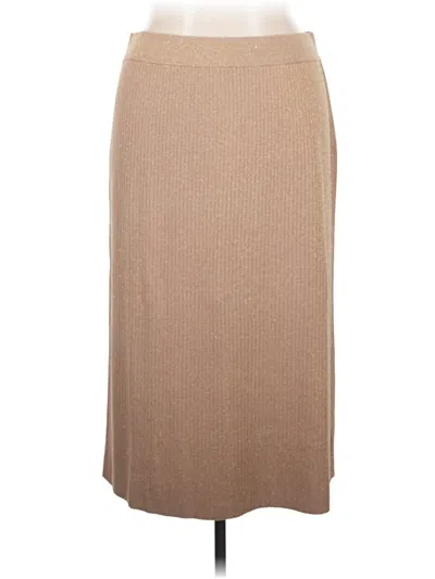 Talbots Casual Skirt In Brown