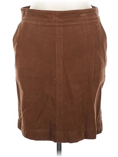 Pre-owned Talbots Casual Skirt In Brown