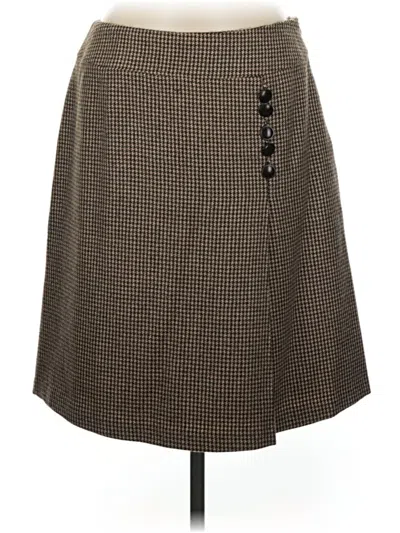 Pre-owned Talbots Casual Skirt In Brown