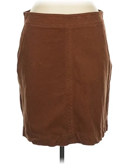 Pre-owned Talbots Casual Skirt In Brown