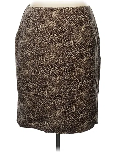 Talbots Casual Skirt In Brown