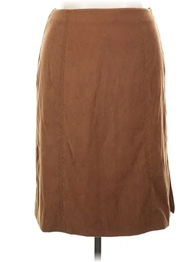 Pre-owned Talbots Casual Skirt In Brown