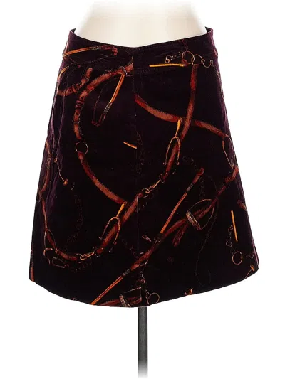 Pre-owned Talbots Casual Skirt In Burgundy