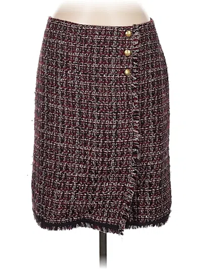 Pre-owned Talbots Casual Skirt In Burgundy
