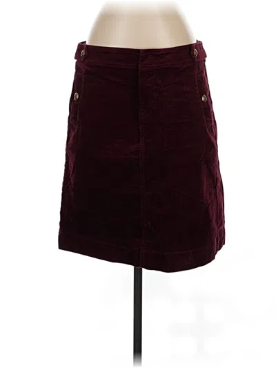 Pre-owned Talbots Casual Skirt In Burgundy