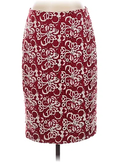 Pre-owned Talbots Casual Skirt In Burgundy