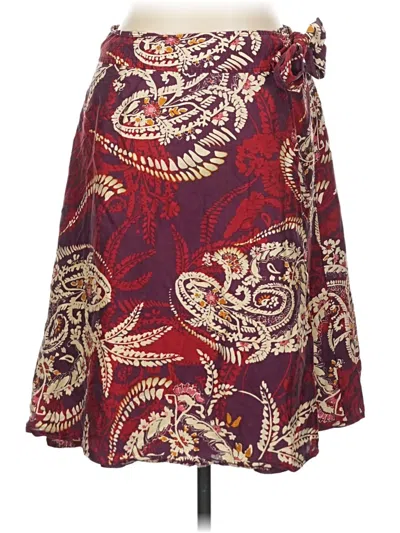 Pre-owned Talbots Casual Skirt In Burgundy